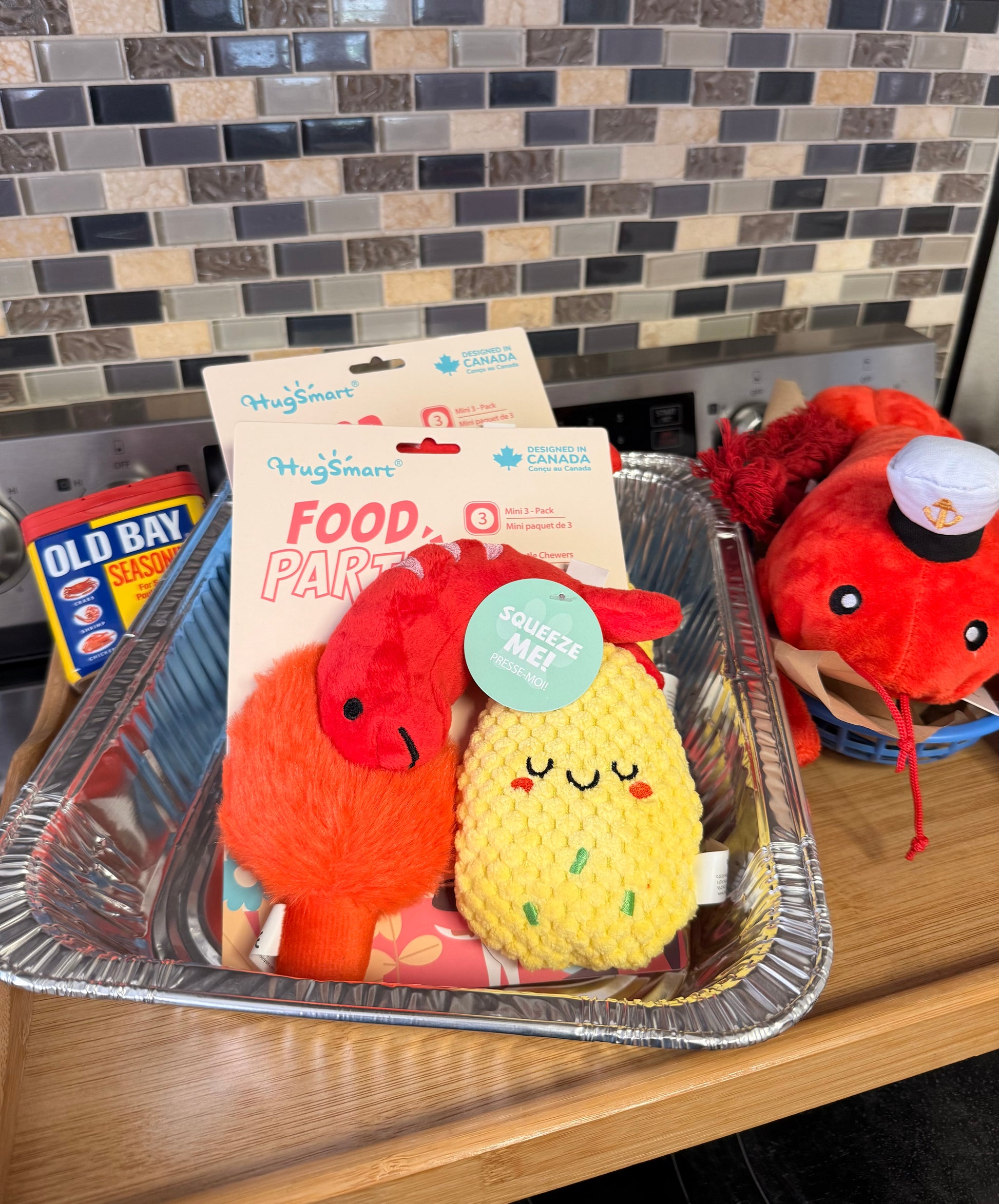 Seafood Boil Dog Toy